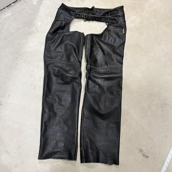 Milwaukee Motorcycle Clothing Co Other - Milwaukee Motorcycle Clothing Co Pants Mens 2XL Black Leather Chaps Biker